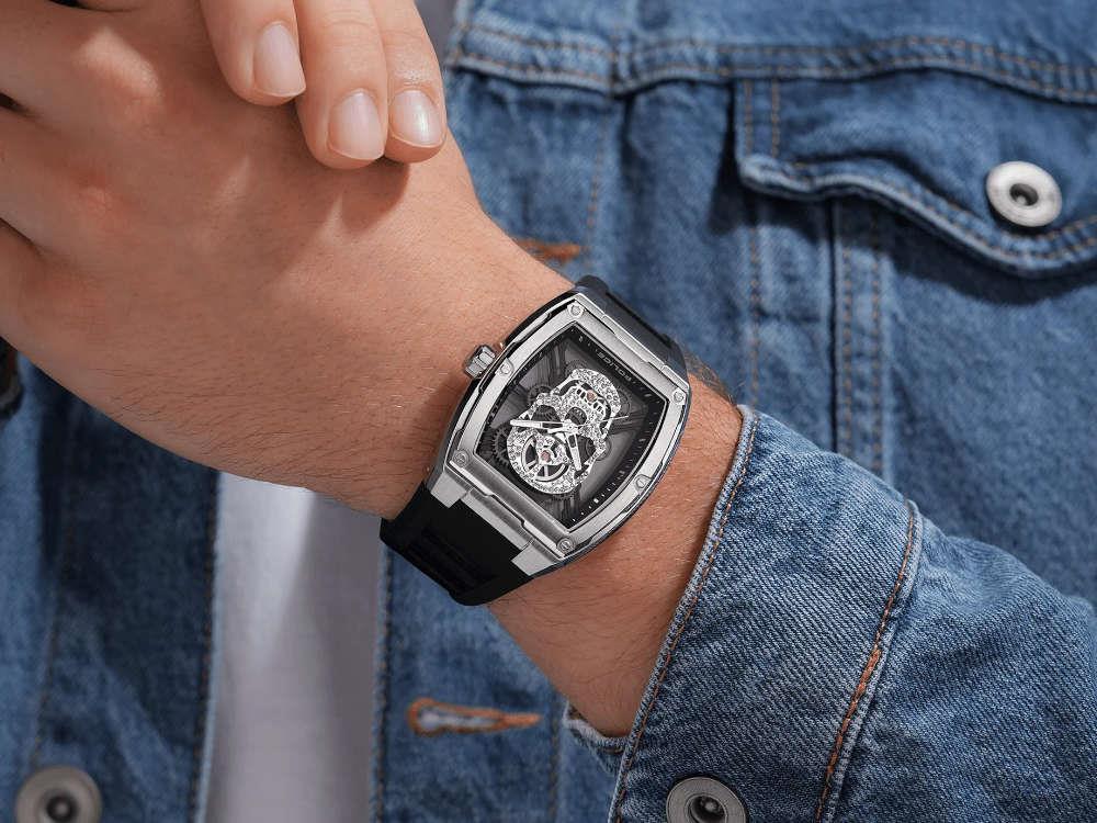 Police Cranium Quartz Watch, 42 mm, Grey, PEWJM0081301