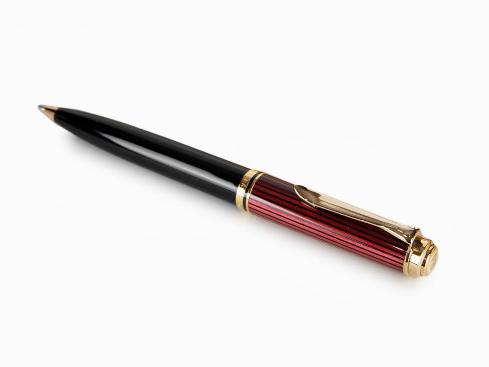 Pelikan K600 Ballpoint pen, Black and red, Gold trim, 928937
