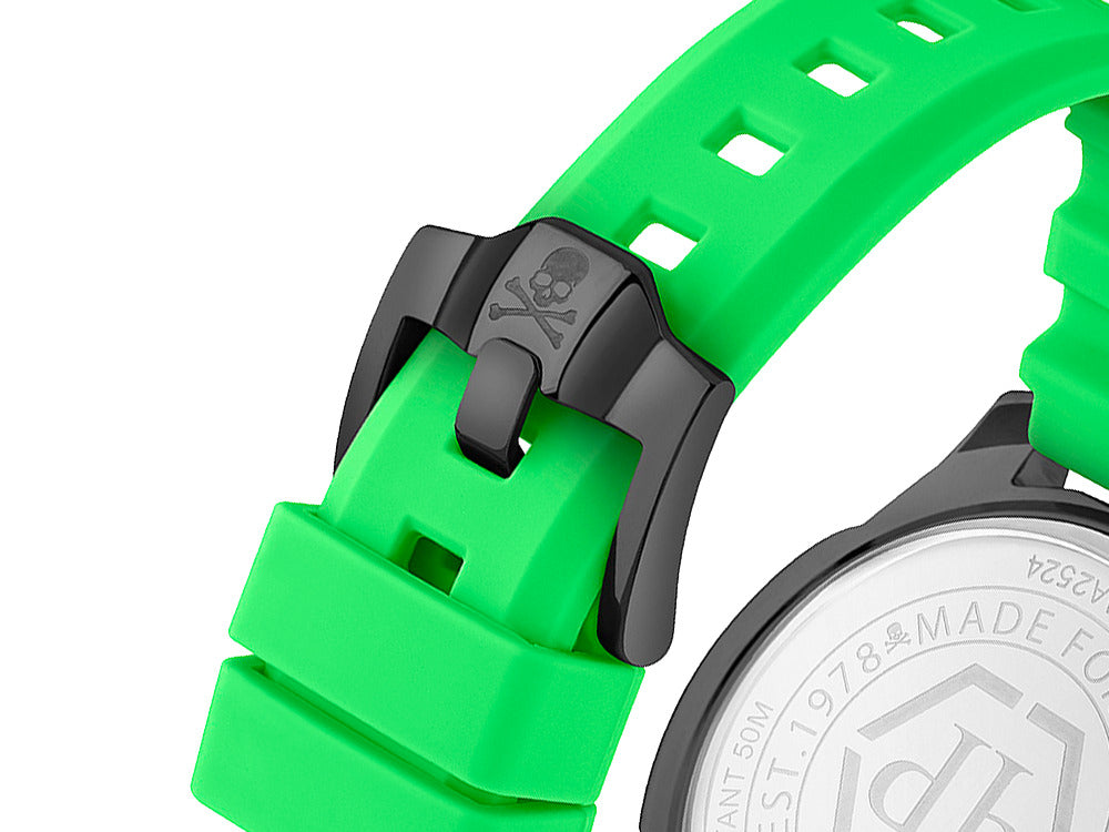 Philipp Plein The Skull Quartz Watch, PVD, Black, 44 mm, PWAAA2524