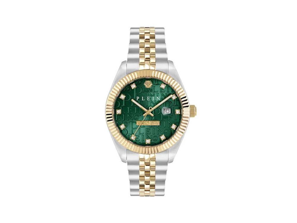 Philipp Plein Superlative Date Quartz Watch, Green, 41 mm, PWMFA0325