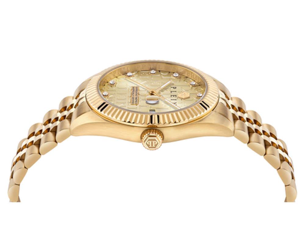 Philipp Plein Superlative Date Quartz Watch, Gold, 41 mm, PWMFA0525