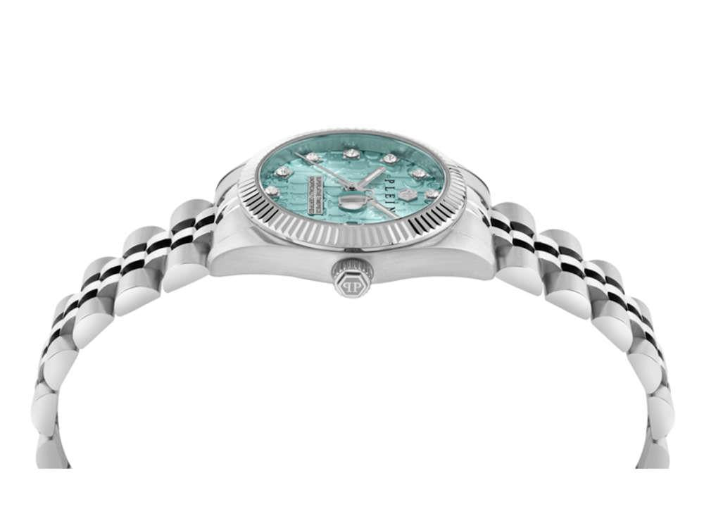 Philipp Plein Date Superlative Quartz Watch, Blue, 28 mm, PWNFA0225