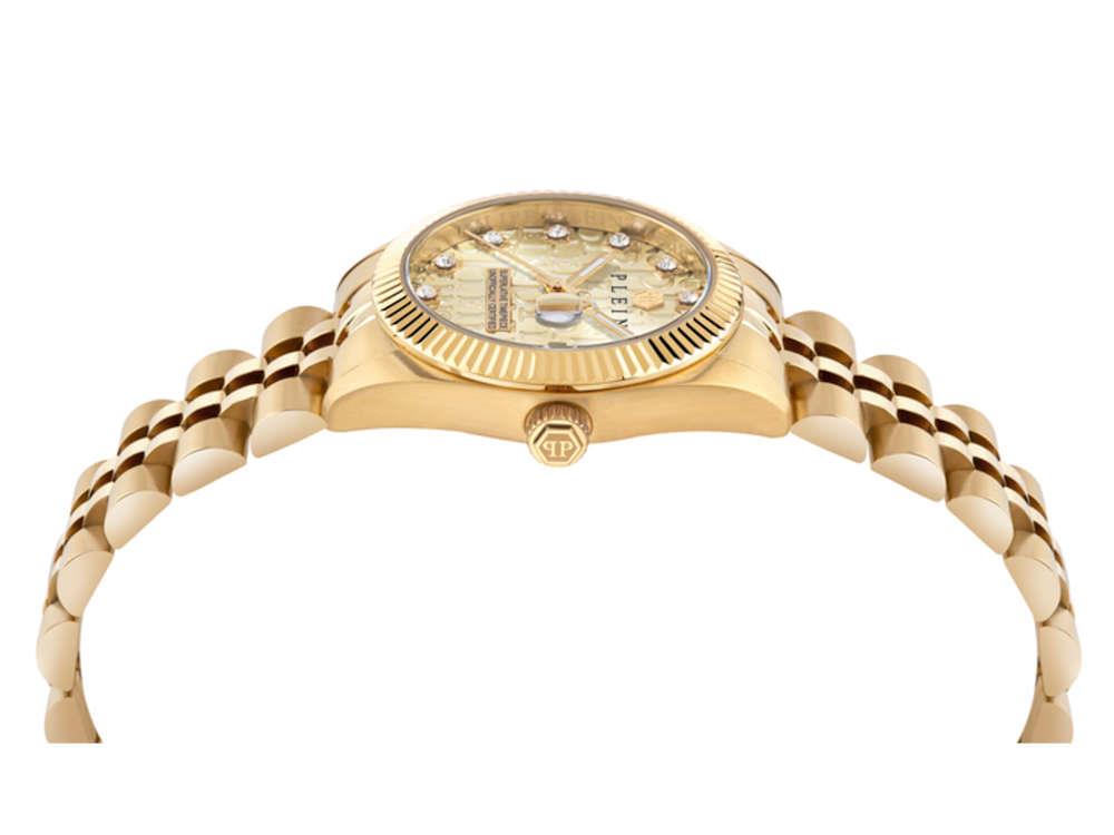 Philipp Plein Date Superlative Quartz Watch, Golden, 28 mm, PWNFA0525