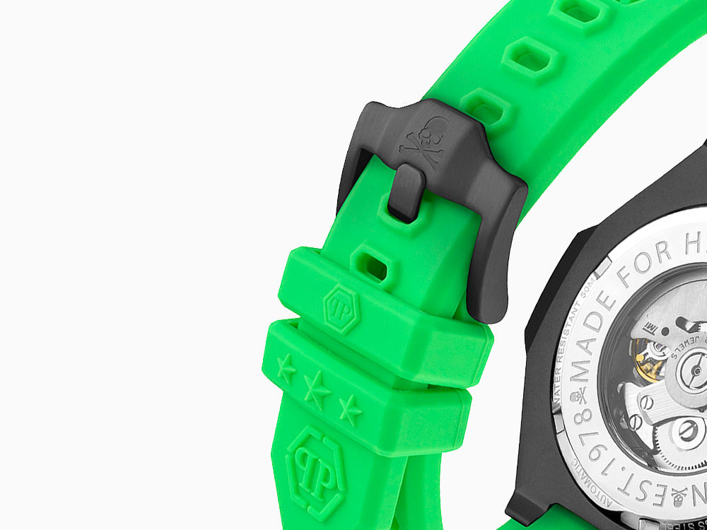 Philipp Plein Skeleton Royal Automatic Watch, PVD, Black, 46 mm, PWPFA0624