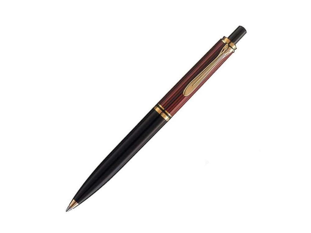 Pelikan K400 Ballpoint pen, Black and red, Gold trim, 925289