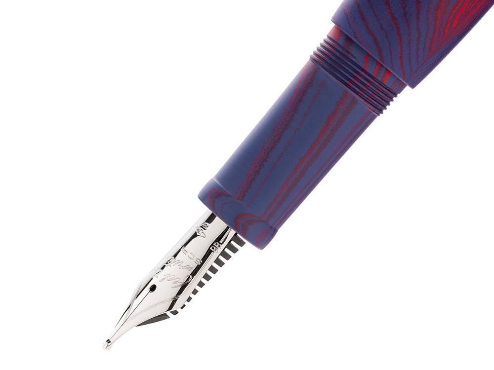 Scribo La Dotta Paradisus Fountain Pen, 18K, Blue, DOTFP25PL1803