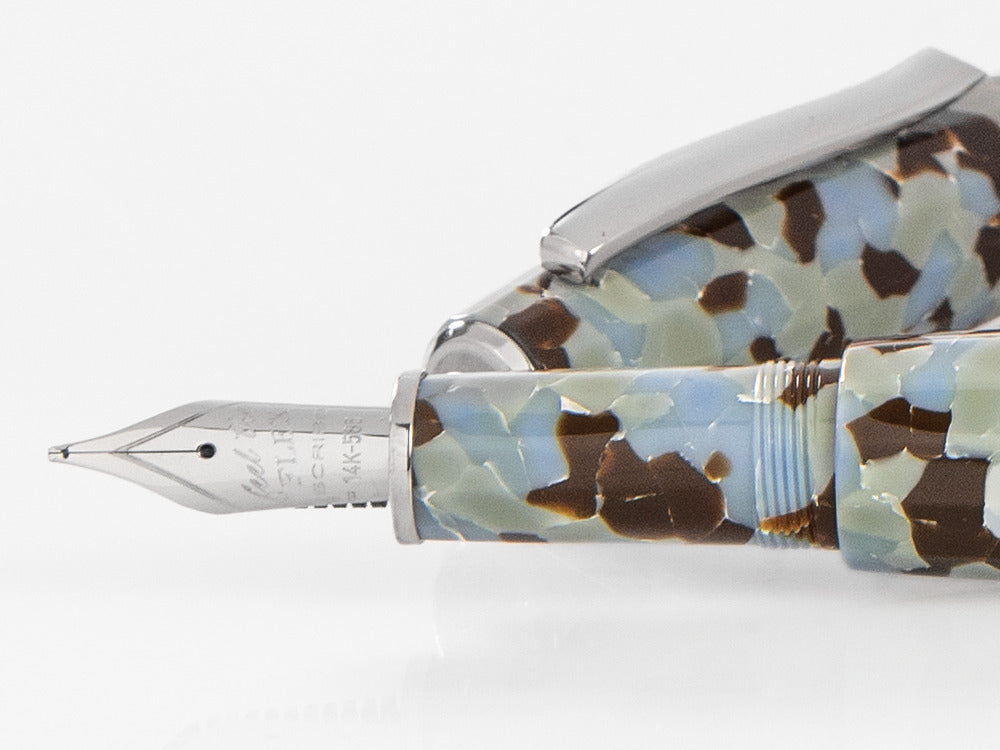 Scribo Feel Graniglia Fountain Pen, 14K, Limited Edition, FEEFP25PL1403