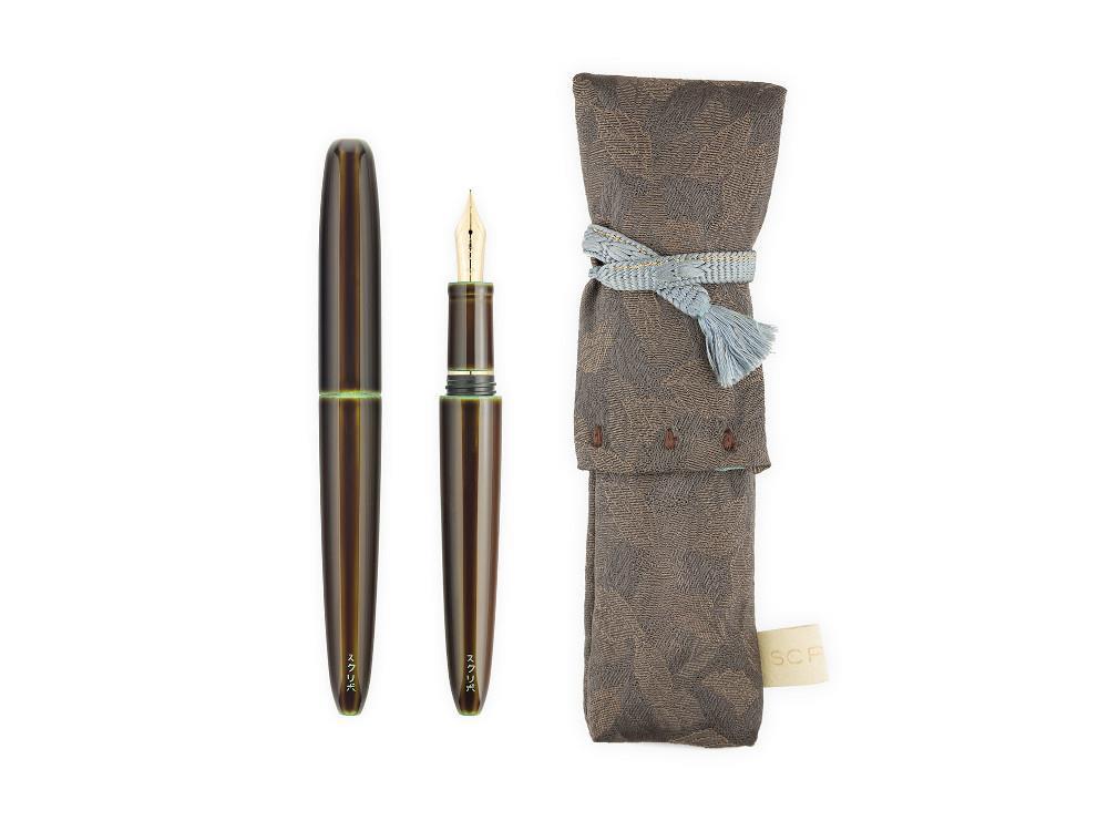 Scribo Piuma Hane Tokuro Fountain Pen, Limited Edition, PIUFP27YG1803