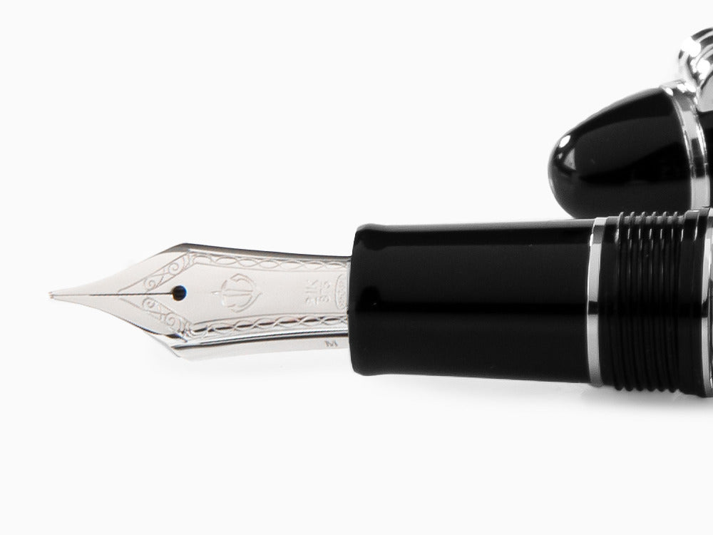 Sailor 1911 Series Realo Fountain Pen, Resin, Black, Chrome, 11-9379-420
