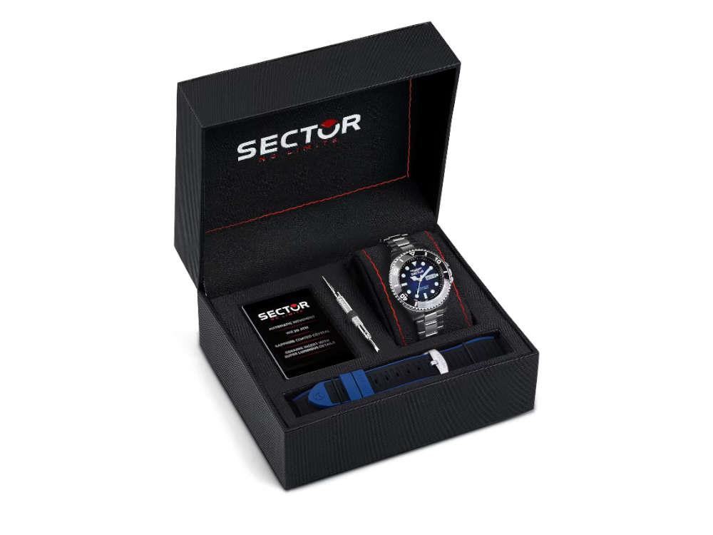 Sector No Limits 230 Automatic Watch, Blue, 43 mm, R322116003