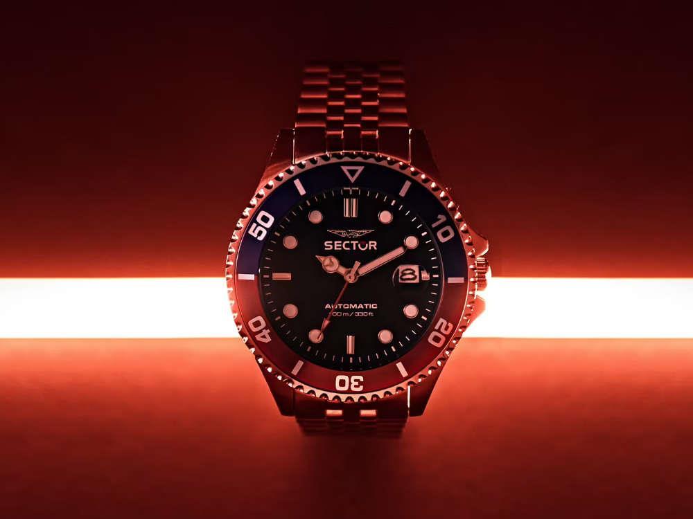 Sector No Limits 230 Automatic Watch, Blue, 43 mm, R3223161018