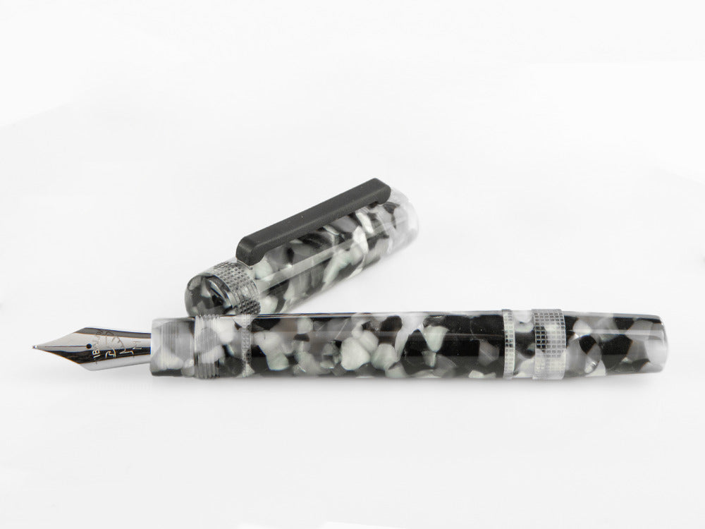 Tibaldi Perfecta Vinyl Stonewash Full Grey Fountain Pen, PFC-R780-FP