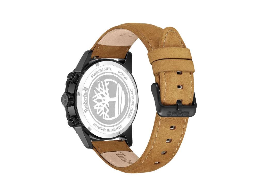 Timberland Hampton Harbour Quartz Watch, PVD, Black, 46 mm, TDWGC0109101