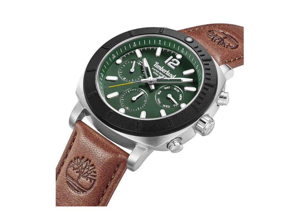 Timberland Pyperville Quartz Watch, Green, 46 mm, TDWGF0074902