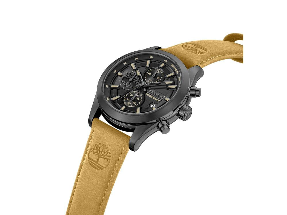 Timberland Ashmont Quartz Watch, Black, 44 mm, Leather strap, TDWGF0095102