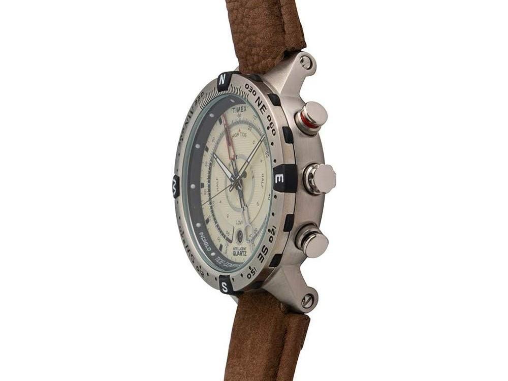 Timex Tide Quartz Watch, Beige, 45 mm, T2N721