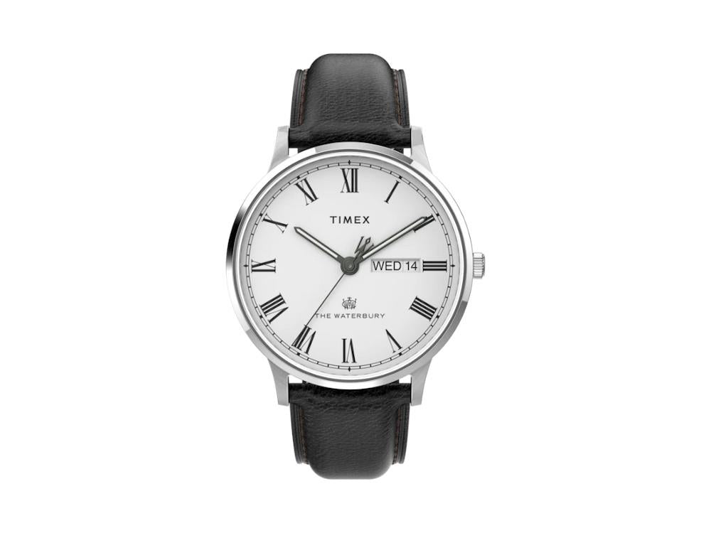 Timex The Waterbury Quartz Watch, White, 40 mm, TW2U88400