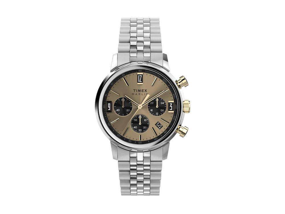 Timex Marlin Quartz Watch, Bronze, 40 mm, TW2W60100