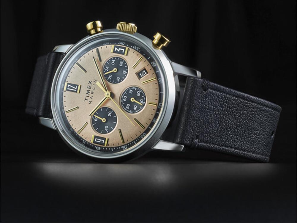 Timex Marlin Quartz Watch, Bronze, 40 mm, Chronograph, TW2W60300A