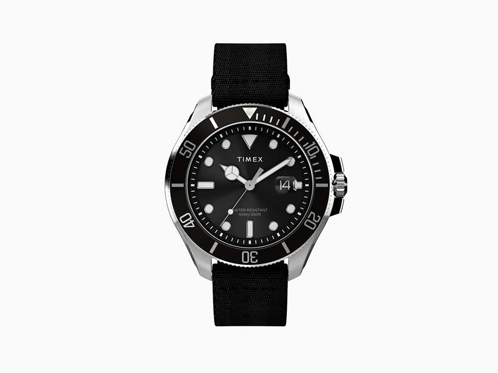 Timex Trend Harborside Coast Quartz Watch, Black, 44 mm, TW2Y09200