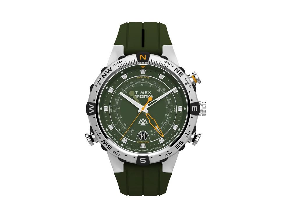 Timex Expedition Tide-Temp-Compass Quartz Watch, Green, 45 mm, TW2Y14400