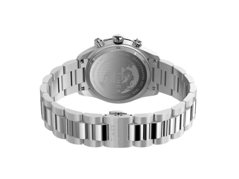 Timex The Waterbury Quartz Watch, Silver, 39 mm, Chronograph, TW2Y19200