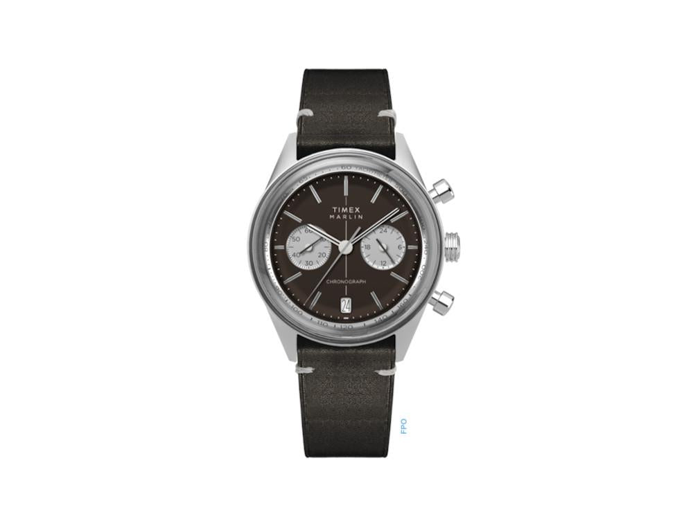 Timex Marlin Quartz Watch, Black, 40 mm, Chronograph, TW2Y23700