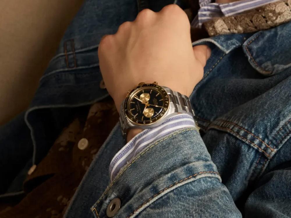 Timex Waterbury Heritage Quartz Watch, Black, 39 mm, Chronograph, TW2Y24000