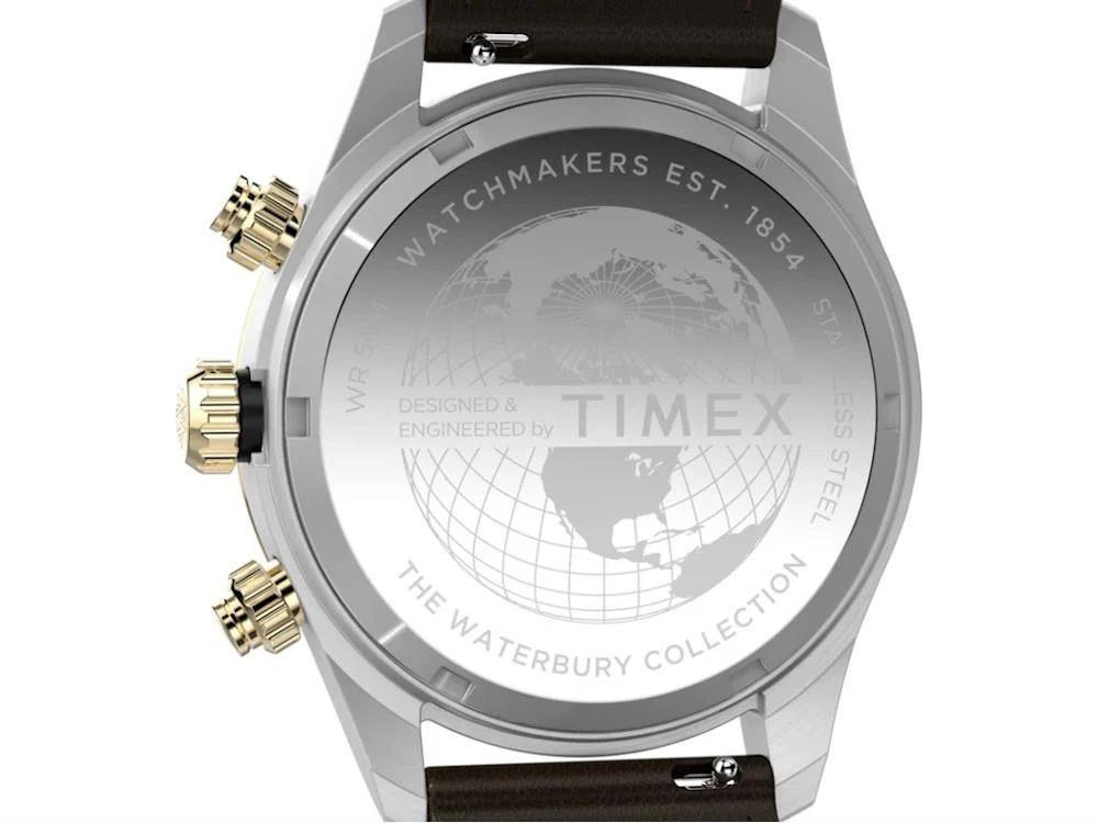 Timex The Waterbury Heritage Quartz Watch, Black, Chronograph, TW2Y24100