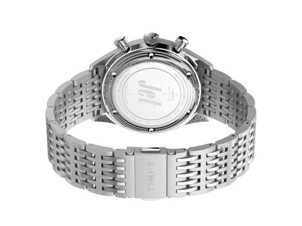 Timex Marlin Jet Quartz Watch, Silver, 40 mm, Chronograph, TW2Y24600