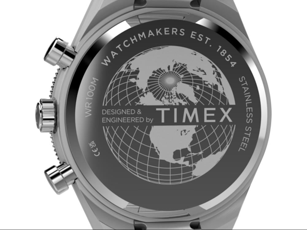 Timex Q Timex Continental Quartz Watch, Blue, 40 mm, Chronograph, TW2Y55900