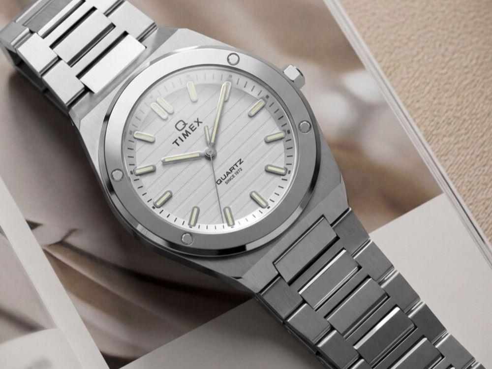 Timex Q Timex Marbella Quartz Watch, White, 34 mm, TW2Y81800