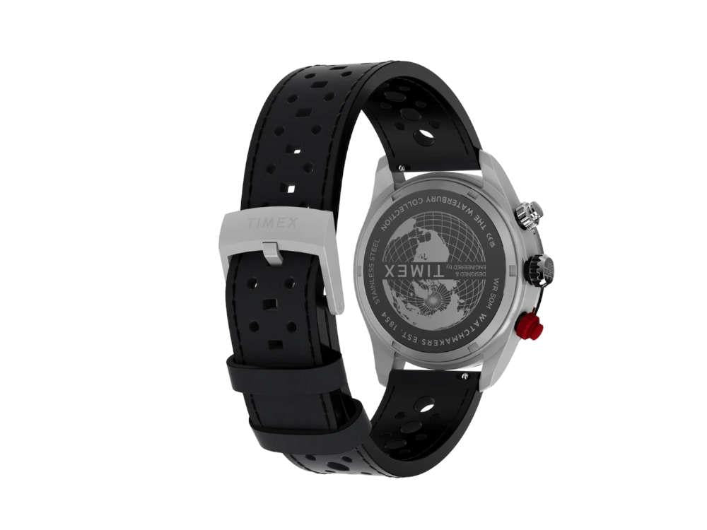 Timex The Waterbury Heritage Chronograph Quartz Watch, Black, 39 mm, TW2Y93300