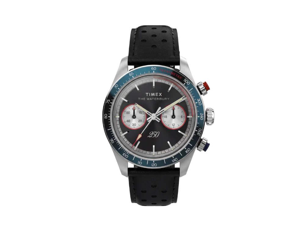 Timex Waterbury Heritage America 250 Quartz Watch, Black, 39 mm, TW6A06000