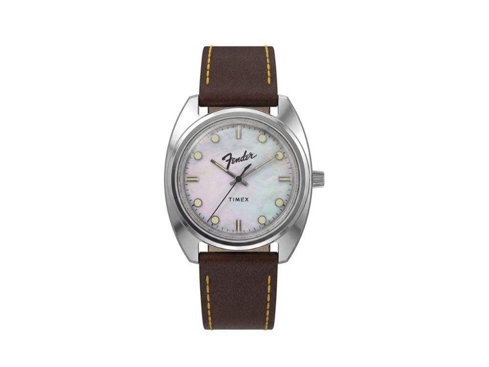 Timex x Fender Quartz Watch, Silver, 37 mm, TW6A14700