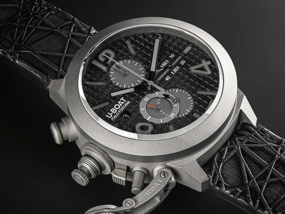 U-Boat Classico Automatic Watch, Titanium, Black, 45 mm, Limited Edition, 3004
