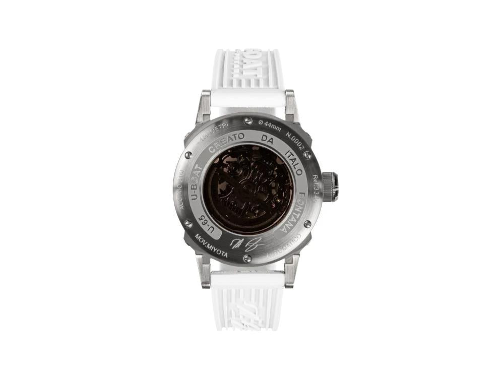 U-Boat U-65 Automatic Watch, Stainless Steel 316L, 44 mm, White, 3346