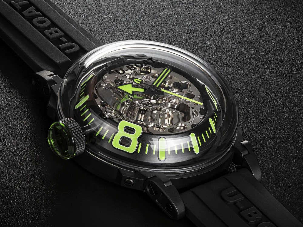 U-Boat U-65 Automatic Watch, Stainless Steel 316L, PVD, 44 mm, Green, 3347
