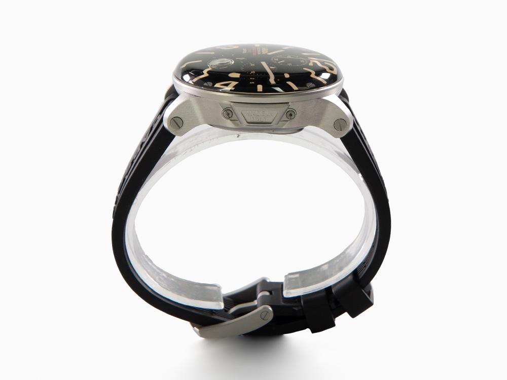 U-Boat Capsoil Chrono SS Quartz Watch, Black, 45 mm, 8111/C
