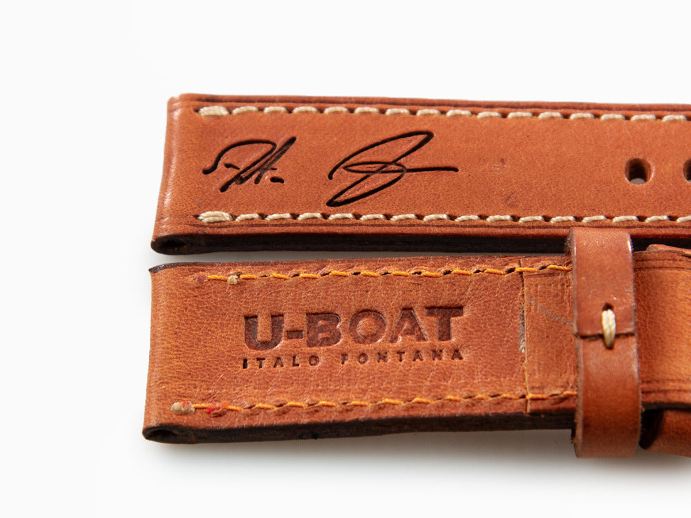 U-Boat Accesorios Strap, Calfskin Leather, Brown, 22mm, 8276/Z