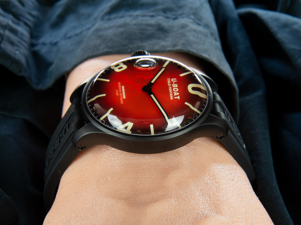 U-Boat Capsoil Darkmoon Soleil Red IPB Quartz Watch, 44 mm, 8697