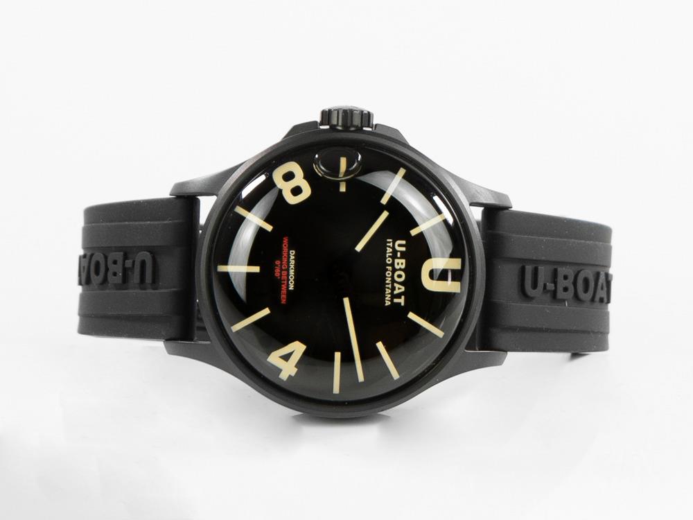 U-Boat Capsoil Darkmoon Quartz Watch, Stainless Steel, DLC, 40 mm, Black, 9019