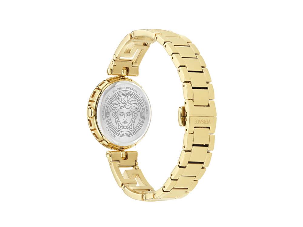 Versace Medusa Jewel Quartz Watch, PVD Gold, Black, 34 mm, VE0B00525