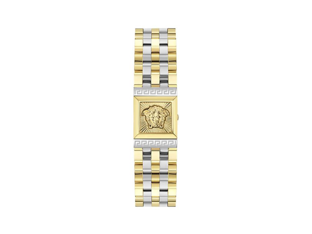 Versace Reveal Quartz Watch, PVD Gold, Green, 18mm x 25 mm, VE0C00125
