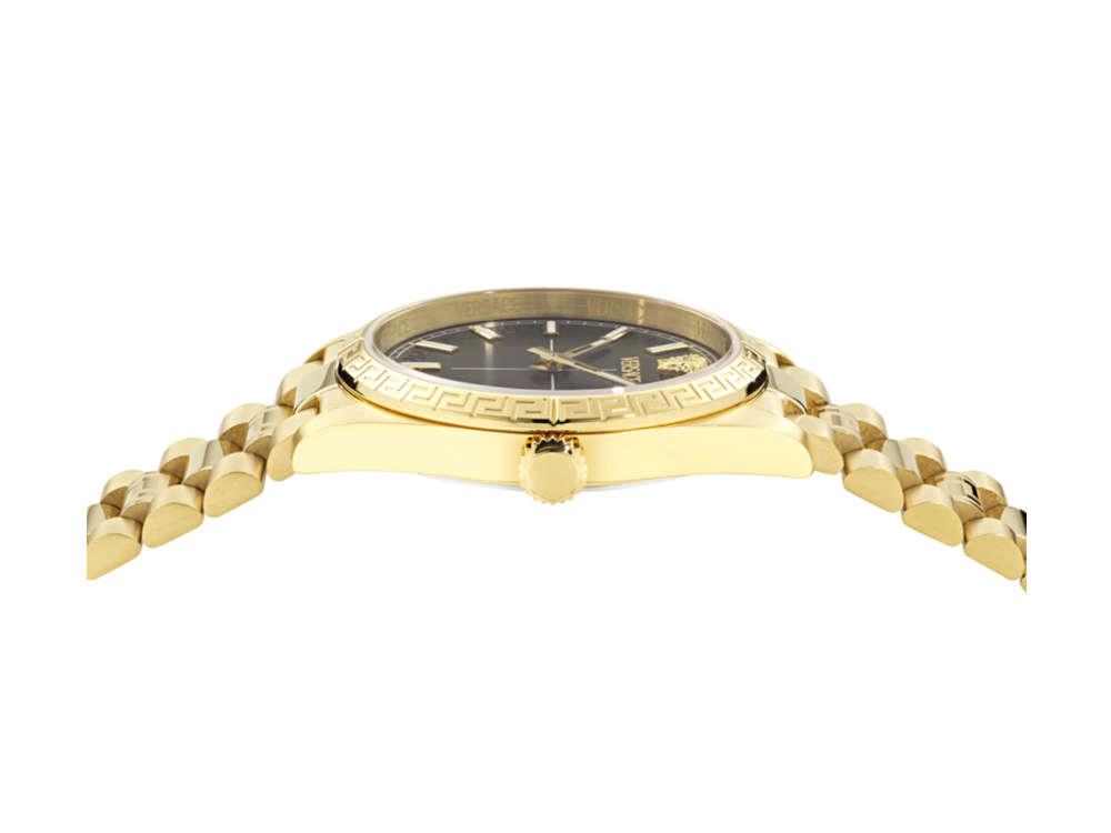 Versace Millenyium Quartz Watch, PVD Gold, Black, 32 mm, VE0E00625