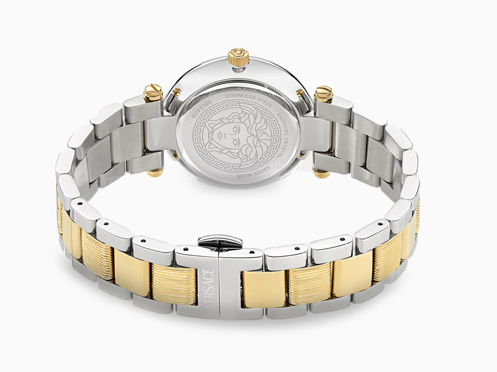 Versace Reve Quartz Watch, PVD Gold, Green, 35 mm, Sapphire Crystal, VE8B00524