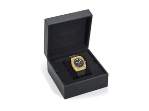 Versace Antares Quartz Watch, PVD Gold, Black, 44 x 41.5 mm, VE8F00224