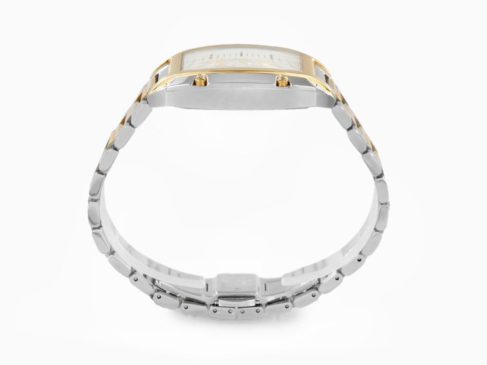 Versace Dominus Lady Quartz Watch, PVD Gold, Silver, 44,8mm x 36mm, VE8K00424
