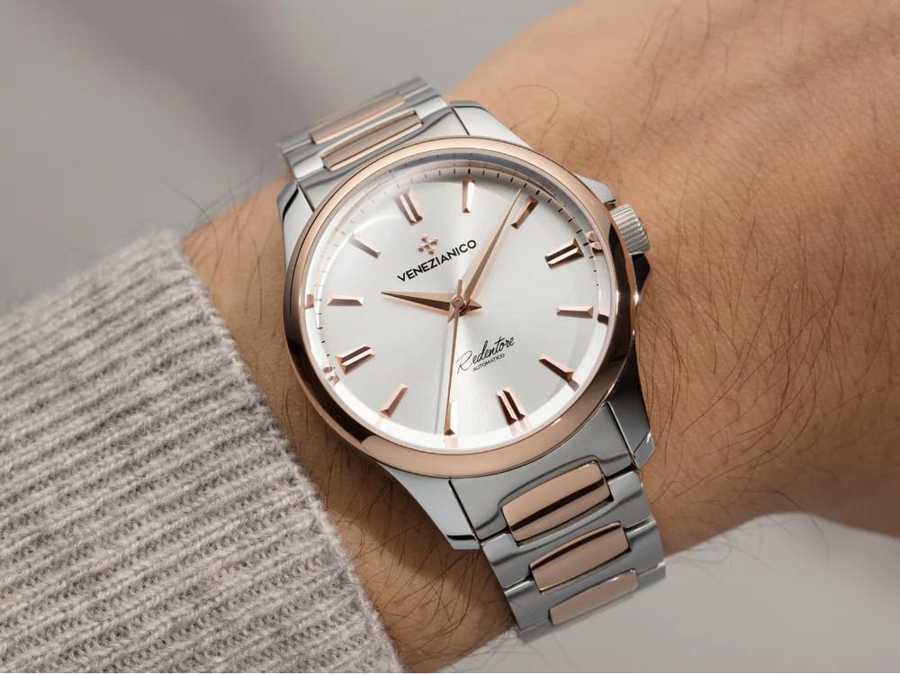 Venezianico Redentore Automatic Watch, 36 mm, Silver, 1121506C