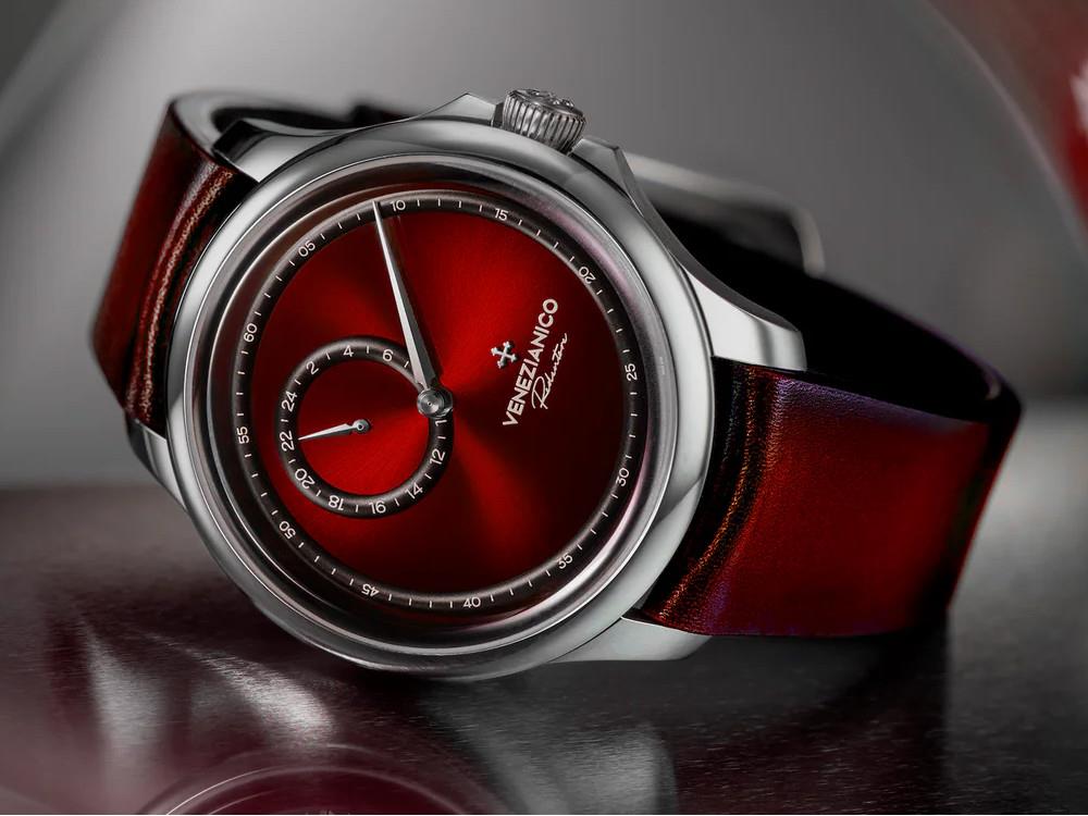 Venezianico Redentore Enigma Automatic Watch, 40 mm, Red, 1221573